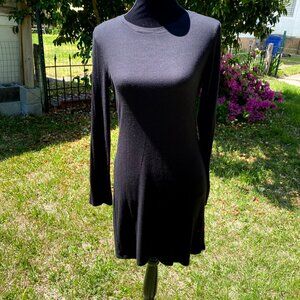 Y2K Ribbed Stretch Dress w/ Long Sleeves